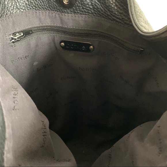 Botkier Black pebble leather hobo satchel bag - Picture 5 of 13